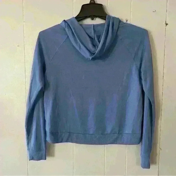 Enlighten Blue Women’s Crop Lightweight Hoodie Size M - Picture 3 of 3